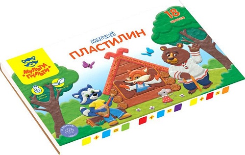 Пластилин Мульти-пульти Енот в сказке МП_41713 (18цв)