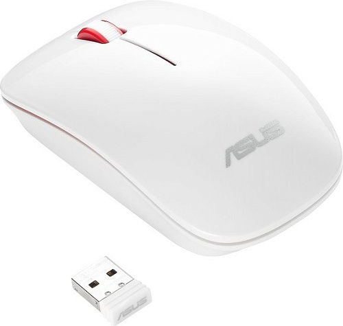 Мышь ASUS WT300 (белый/красный)