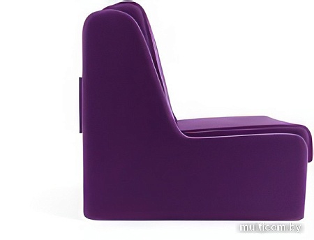 Кресло-кровать Мебель-АРС Аккорд №2 (микровельвет, фиолетовый)