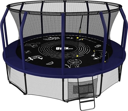 Батут Unix Line Supreme Game 16ft (синий)