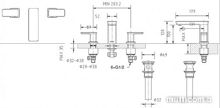 Смеситель Bravat Phillis F256101C-ENG