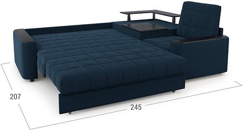 Угловой диван Moon Trade Даллас 018 003562 (правый, синий)