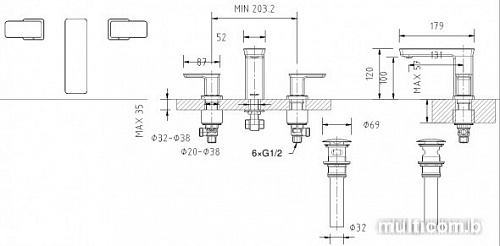 Смеситель Bravat Phillis F256101C-ENG