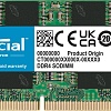 Оперативная память Crucial Basics 8ГБ DDR4 SODIMM 3200МГц CB8GS3200