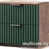 Тумба КМК Мебель 2Я Герта КМК 0979.20 (дуб веллингтон/SAT 22 зеленый мат)