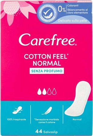 Прокладки ежедневные Carefree Cotton Feel Normal (44 шт)