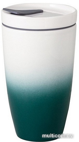 Многоразовый стакан Villeroy & Boch To Go Green 350мл (белый/зеленый)