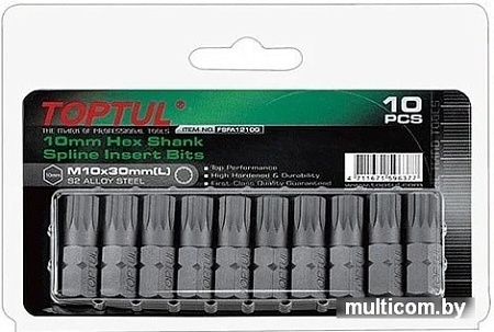 Набор бит Toptul FSFA1208G (10 предметов)