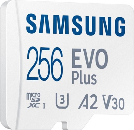 Карта памяти Samsung EVO Plus 2024 microSDXC 256GB (с адаптером)