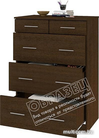 Комод Кортекс-мебель Модерн 80-5ш (береза/дуб сонома)