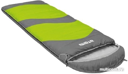 Спальный мешок Atemi Quilt 200R (правая молния, салатовый/серый)