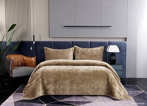 Набор текстиля для спальни Sofi De MarkO Деварта 240x260 Пок-Дв-240x260б (бежевый)