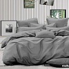 Постельное белье Pandora №1x1 17-1502 Серый Семейный (микрофибра-страйп)