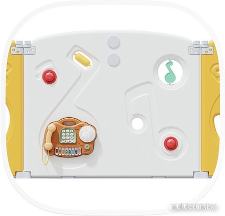 Игровой манеж UNIX kids SUPREME Music 200x240 Yellow