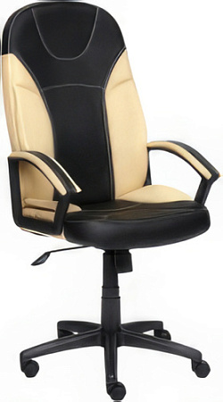 Кресло TetChair Twister (иск. кожа, черный/бежевый)