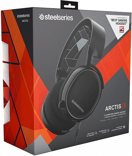 Наушники с микрофоном SteelSeries Arctis 3 (черный)