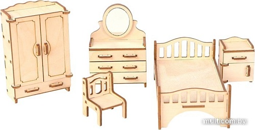 Мебель для кукольного домика Большой слон Спальня М-001