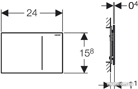 Geberit Sigma 70 115.620.SI.1 (белый)