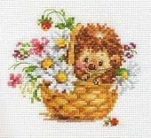 Набор для вышивания Алиса ежик в ромашках 0-113