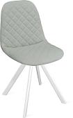 Стул Трия Ричи К2 (белый матовый/велюр Confetti Silver)