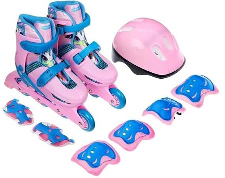 Роликовые коньки Onlitop 5255966 (р. 30-33, розовый)