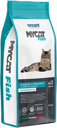 Сухой корм для кошек Vincent MyCat Fish 20 кг