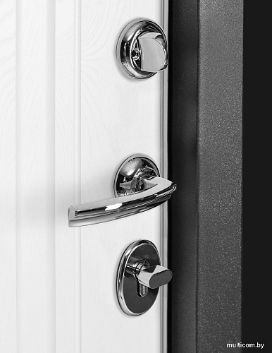 Металлическая дверь Guard MG60 МДФ/МДФ 87х205 правая (серый/белый ясень)