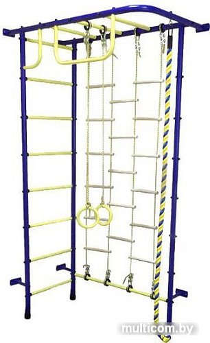 Детский спортивный комплекс Пионер 8ЛМ (синий/желтый)