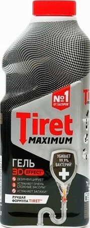 Средство для труб Tiret Дезинфицирующее 465 мл
