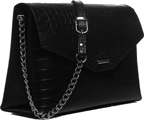 Женская сумка Souffle 313 3135001 (черный кайман эластичный)