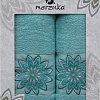 Набор полотенец Merzuka 50x90/70х140 11292 (2 шт, бирюзовый)