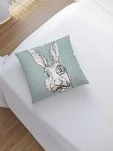 Чехол на подушку JoyArty Заяц-джентльмен sl_54022