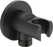 Держатель душевой лейки с подключением Ideal Standard IdealRain Black BC807XG
