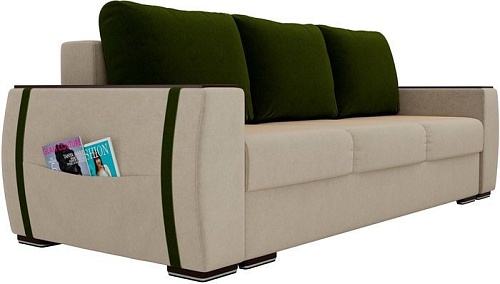 Диван Лига диванов Брион 101764 (бежевый/зеленый)