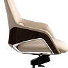 Кресло Norden Шопен FK 0005-A Beige Leather (кожа бежевая/алюминий)