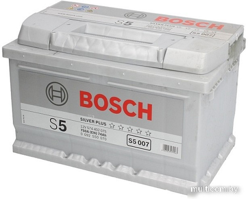 Автомобильный аккумулятор Bosch S5 007 (574402075) 74 А/ч