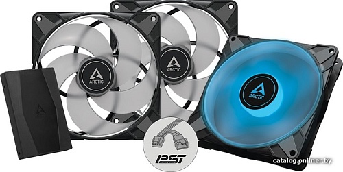 Набор вентиляторов с контроллером Arctic P14 PWM PST RGB 3шт + RGB Controller ACFAN00256A