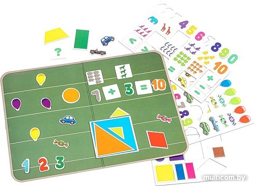 Развивающая игра Bondibon Магнитный театр. Изучаем цифры, формы и знаки ВВ4417