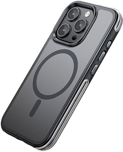 Чехол для телефона Hoco AS5 для iPhone 15 Pro магнитный противоударный (черный)
