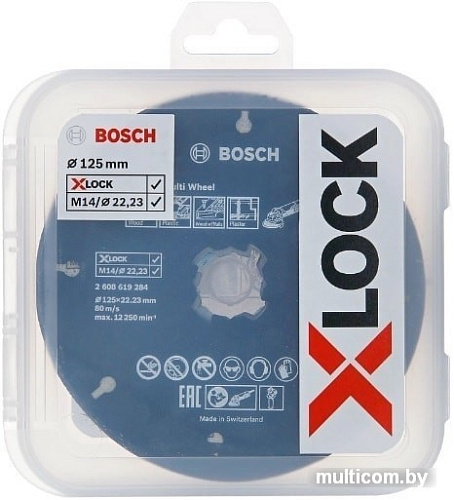 Набор отрезных дисков Bosch X-Lock 2608619374 (5 шт)