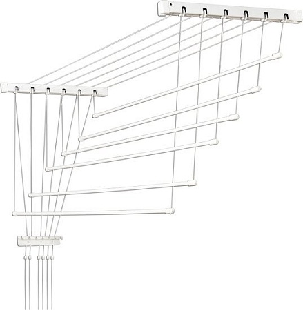 Сушилка для белья Comfort Alumin Euro Premium потолочная 6 прутьев 250 см (алюминий/белый)