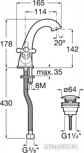Смеситель Roca Carmen 5A3A4BC00