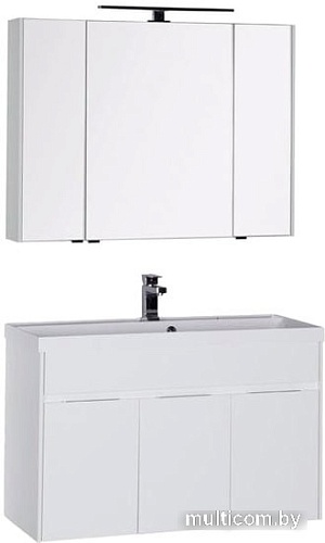 Мебель для ванных комнат Aquanet Комплект Латина 100 00179841 (белый)