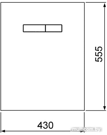 Панель смыва Tece Lux 9650004 (черный/хром глянец)