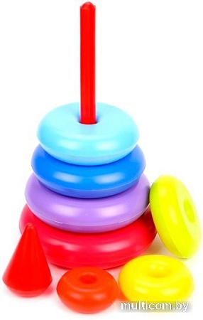 Пирамидка Росигрушка Пирамида Собирайка 9649