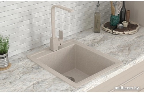 Кухонная мойка Mixline ML-GMS18 551158 (бежевый)
