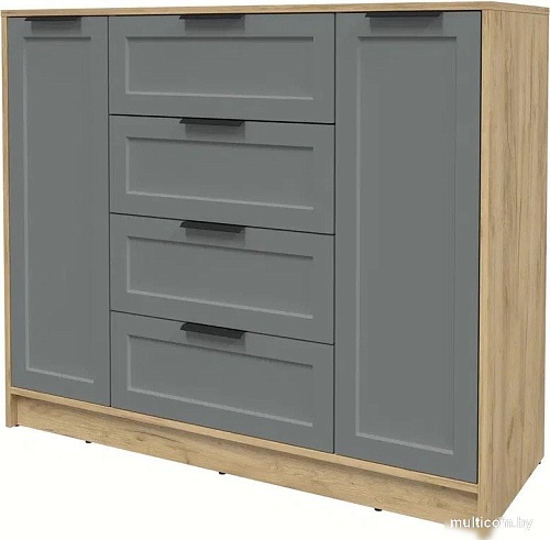 Тумба Интерлиния Концепт Тренд КТ-Т120 (дуб золотой/серый)