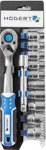 Набор торцевых головок Hogert Technik HT1R332 (12 предметов)