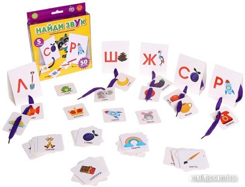 Развивающая игра Zabiaka Найди звук Логопедическая шнуровка 5799937