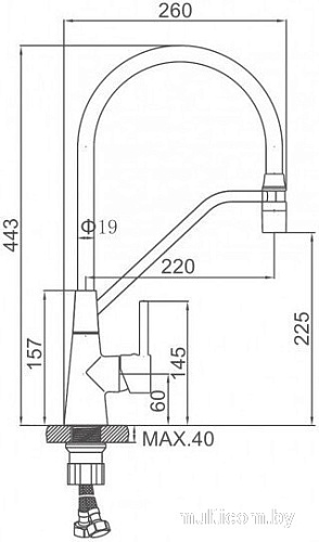 Смеситель Ledeme L4397D-12